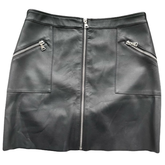 Express Dresses & Skirts - Express women’s faux leather black mini skirt- Size 6